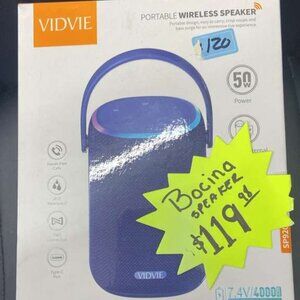 Vidvie Portable Wireless Bluetooth Speaker – Stereo Bass – NEW